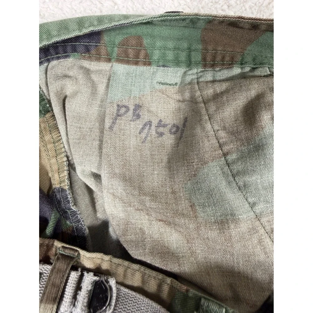 Military Cargo Pants Mens 30x31 Camo vtg Woodland Tactical Utility BDU Trousers